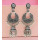 E-5503 Indian Jhumka Earrings Vintage Silver Gold Metal Bells Drop Earrings Gypsy Party Long Tassel Earring
