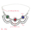 N-7308 * Bohemian Vintage Silver Plated Coin Tassel  Waist Belly Body Chain Dance Jewelry
