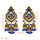 E-5505 Vintage Indian Drop Earrings for Women Gold Silver Metal Resin Beaded Tassel Earrings Gypsy Triabl Fashion Jewelry