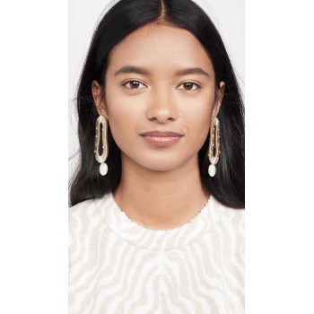 E-5504 Long oval  Earrings Vintage Geometric Statement Earrings colorful Drop Rhinestone Big Earrings for Women Jewelry