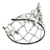 F-0692 Mesh Acrylic Rhinestone Elegant Wedding Headband Hair Accessories