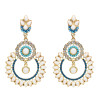 E-5528 classic round hollow alloy diamond earrings retro palace style luxury full diamond earrings