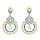 E-5528 classic round hollow alloy diamond earrings retro palace style luxury full diamond earrings