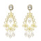 E-5526 Drop Dangle Earring Fashion Waterdrop Pearl Rhinestone Earrings S925 Stud for Woman Party Jewelry