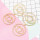 E-5527 Europe and America exaggerated big earrings gold-plated eyes Halloween funny earrings