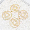 E-5527 Europe and America exaggerated big earrings gold-plated eyes Halloween funny earrings