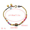 B-0994 Simple Bohemian Handmade Beaded Bell Bangle Bracelet for Women Party Bracelet
