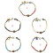 B-0994 Simple Bohemian Handmade Beaded Bell Bangle Bracelet for Women Party Bracelet