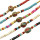 B-0994 Simple Bohemian Handmade Beaded Bell Bangle Bracelet for Women Party Bracelet