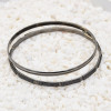 B-0995 7Pcs/Set Alloy ring bracelet punk shiny Bangle Bracelet nightclub black jewelry  For Women