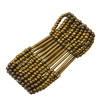B-0996 Bohemian Multilayers Resin Beaded Strand Bracelet Women Charm Statement Elastic Bracelet Vintage Jewelry