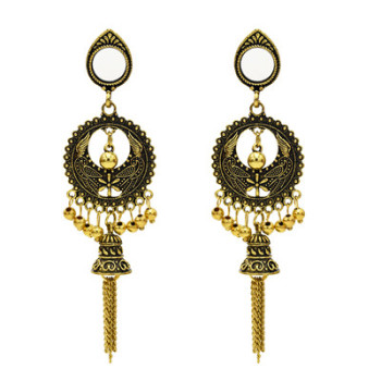 E-5535 Indian Lens Bell Round Drop Dangle Earring for Woman Fashion Accessoires