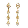 E-5536 Luxury Water Drop Long Earrings For Women Bricons Wedding Crystal Drop Big Earrings
