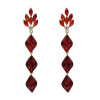 E-5536 Luxury Water Drop Long Earrings For Women Bricons Wedding Crystal Drop Big Earrings