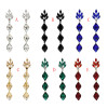 E-5536 Luxury Water Drop Long Earrings For Women Bricons Wedding Crystal Drop Big Earrings