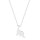 N-7314 Simple Dinosaur Necklace Silver Gold Metal Animal Pendant Necklaces Women Girl Party Jewelry