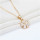 N-7312 Zircon Pendant Crystal Clavicle Chain Flower Shape Necklace for Woman