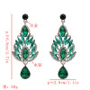 E-5538 Rhinestone Flower Earrings Drop Dangle Earring for Woman Fashion Accessoires