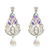 E-5538 Rhinestone Flower Earrings Drop Dangle Earring for Woman Fashion Accessoires