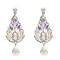 E-5538 Rhinestone Flower Earrings Drop Dangle Earring for Woman Fashion Accessoires