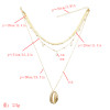 N-7318 Bohemian Shell Multi Layer Necklaces for Women Girl Fashion Gold Silver Color Pendant Necklace Collar Jewelry