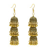 E-5546 Indian Earrings Lens Bell Round Drop Dangle Earring for Woman Fashion Silver Gold Accessoires