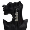 E-5546 Indian Earrings Lens Bell Round Drop Dangle Earring for Woman Fashion Silver Gold Accessoires