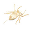 P-0445 7 Color Alloy Gold And Silver Rhinestone Spider In Stone Pin Clothing Fashion Accessories