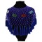 N-7319 Bohemian ethnic five-color tassel pearl shawl collar necklace color beaded ladies necklace