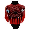 N-7319 Bohemian ethnic five-color tassel pearl shawl collar necklace color beaded ladies necklace