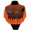 N-7319 Bohemian ethnic five-color tassel pearl shawl collar necklace color beaded ladies necklace