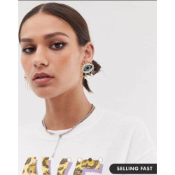 E-5532 2019 Fashion Evil Eye Big Statement Earring Punk Exaggerated Dripping Oil Evil Eye Drop Earring