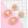 E-5548 Handmade Pink Acrylic Beaded Earring Women Wedding Statement Earrings Bridal Party Charm Jewelry