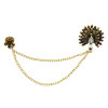 P-0446 Fashion brooch brooch Diamond animal peacock open crystal female chain tassel brooch
