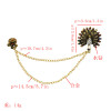 P-0446 Fashion brooch brooch Diamond animal peacock open crystal female chain tassel brooch