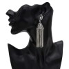 E-5551 Indian Gypsy Jewelry Bohemia Ethnic Long Tassel Retro Big Bells Drop Earrings For Women