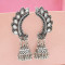 E-5554  4 Styles Of Ethnic Vintage Silver Hanging Earrings Gypsy Indian Clock Boho Jewels