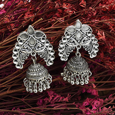 E-5554  4 Styles Of Ethnic Vintage Silver Hanging Earrings Gypsy Indian Clock Boho Jewels