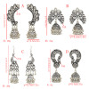 E-5554  4 Styles Of Ethnic Vintage Silver Hanging Earrings Gypsy Indian Clock Boho Jewels