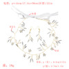 F-0704 Luxury Women Leaf Flower Opal Crystal Headbands Earrings Set Bridal Wedding Hair Jewelry Accessories