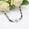 N-7321 Beaded fashion colorful boho necklace beads jade daily elegant ladies necklace