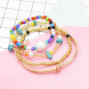 B-1000 4 pieces / set of alloy ring bracelet beaded jade fashion boho jewelry For Women