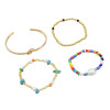 B-1000 4 pieces / set of alloy ring bracelet beaded jade fashion boho jewelry For Women