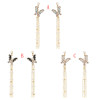 E-5558 Butterfly Earrings Pearl Rhinestone Long Tassel Earrings Korean Girl Earring