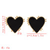 E-5562  Love Heart Stud Earring Ins Style Enamel Simple Earring for Women Girl