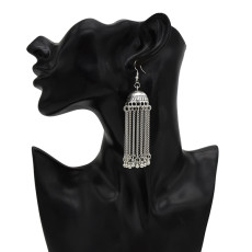 E-5563 Indian Earrings For Women Gypsy Bohemian National Long Tassel Earrings Vintage Bell Earrings
