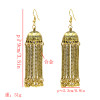 E-5563 Indian Earrings For Women Gypsy Bohemian National Long Tassel Earrings Vintage Bell Earrings