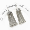 E-5563 Indian Earrings For Women Gypsy Bohemian National Long Tassel Earrings Vintage Bell Earrings