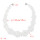 N-7323 Handmade Flower Shape Clear Acrylic Beaded Statement Choker Necklaces for Women Wedding Party Jewelry