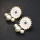 E-5566 Big All-Seeing Eye Stud Earrings Jewelry Black White Enamel Eye pearl Earrings Statement Jewelry Fashion Women's Earrings